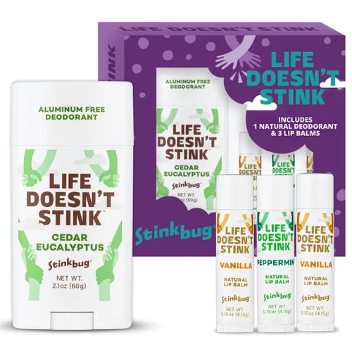 Vista 9 de Stinkbug Naturals - Desodorante orgánico sin aluminio con aceite de coco y aceites esenciales, sin parabenos, desodorante para piel sensible, 2.1