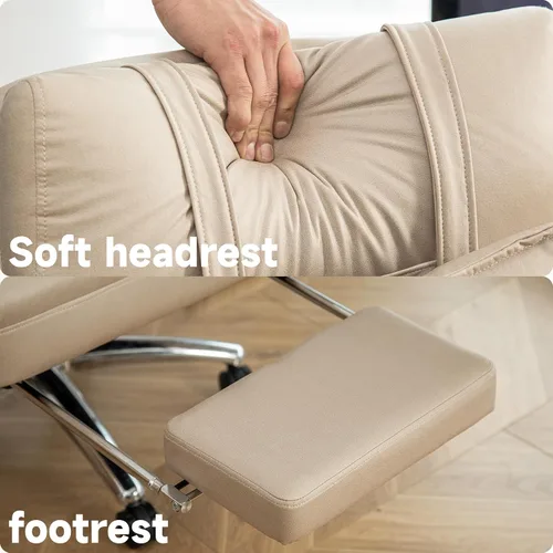 Vista 4 de Office Executive Chair,Computer Gaming Office Chair, High Back Adjustable Managerial Home Desk Chair, Swivel Computer PU Leather Chair with Lumbar