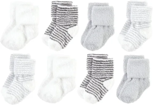 Vista 116 de Hudson Baby - Calcetines de algodón para bebés recién nacidos y Terry para niñas bebés