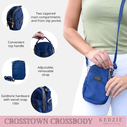 Vista 2 de KEDZIE Crosstown - Bolso cruzado con cremallera y correa ajustable