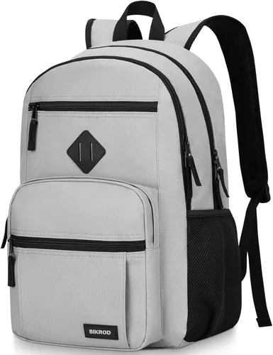 Vista 7 de BIKROD P28 - Mochila para portátil de 15.6 pulgadas, Beige, Moderno