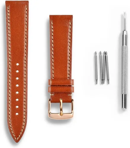 Vista 3 de WOCCI Luxury Watch Bands, Full Grain Leather, Replacement Straps for Men and Women, Band Width 18mm 20mm 22mm