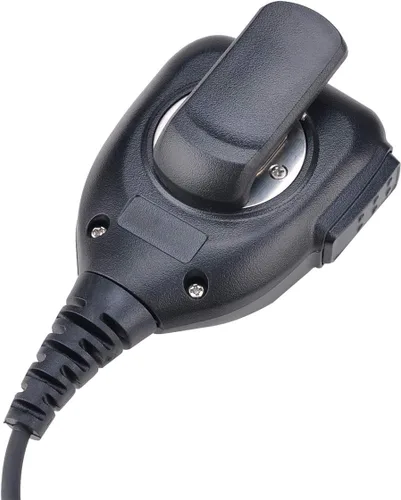 Vista 4 de Micrófono de hombro impermeable compatible con Baofeng Kenwood BTECH Retevis TYT Walkie Talkie Radio Cable reforzado de mano