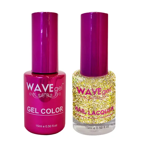 Vista 106 de WAVEGEL - Juego dúo de gel y esmalte de uñas a juego - Colección Princess - #001 Super Black I 0.5 onzas #001 Super Negro