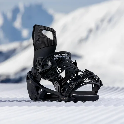 Vista 10 de Nidecker Supermatic Snowboard First Universal, Doble Entrada, Fijación Automática - Cómoda y Confiable como una Fijación Regular de Dos Correas