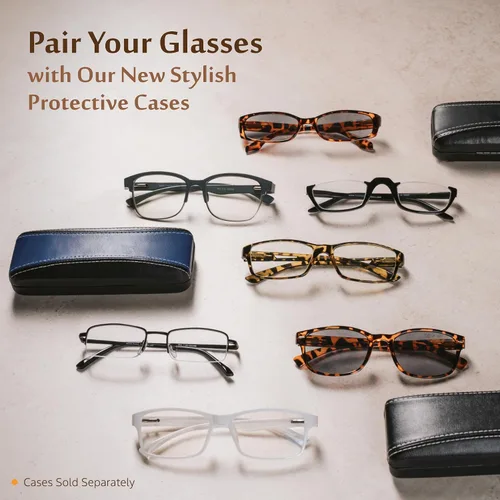 Vista 6 de TruVision Readers - Gafas de lectura con marcos de resina y lentes acrílicas, bisagras Dura Flex para hombres y mujeres 03h - 4 negro