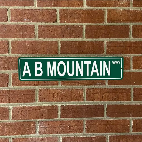 Vista 2 de Alaska Mountains Pick Your Mountain Compatible/reemplazo para A B Mountain Estados Unidos Mountain aluminio metal metal metal cartel de calle