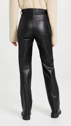 Vista 3 de Pistola Denim Pantalones rectos Cassie de tiro alto para mujer