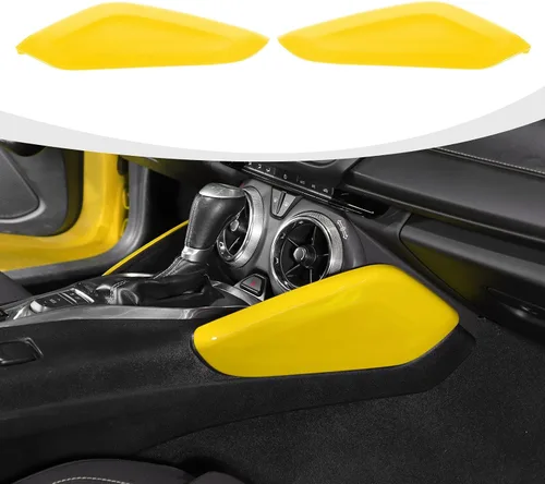 Vista 8 de RAZPOY Cubierta del panel lateral de la palanca de cambios compatible con Chevrolet Chevy Camaro 2016-2023 accesorios interiores de fibra de carbono