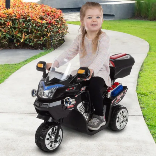 Vista 2 de Lil' Rider Bicicleta deportiva FX con batería de 3 ruedas - Negro Ride On