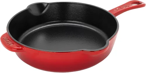 Vista 5 de Sartén tradicional de hierro fundido de STAUB de 8.5 pulgadas - Albahaca