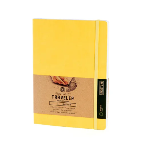 Vista 13 de Cuaderno de bocetos Travelers Dot Grid Pentalic Art, libre de ácidos