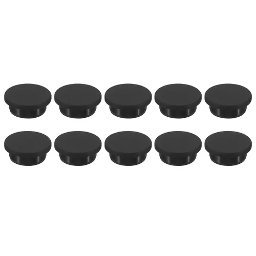 Vista 21 de MECCANIXITY Tapón de agujero de goma de silicona de 0.610 in de diámetro, tapón flexible suave para agujero de 0.591 in, negro, 10 piezas