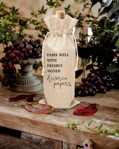 Vista 3 de Regalos de divorcio para mujeres, decoraciones de fiesta de divorcio para mujeres, bolsas de vino, regalos para mujeres recién divorciadas, hombres