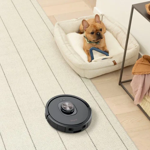 Vista 5 de Shark RV2320S Matrix - Robot aspirador automático con base de capacidad de 30 días sin bolsa, cepillo autolimpiante, mapeo de precisión del hogar