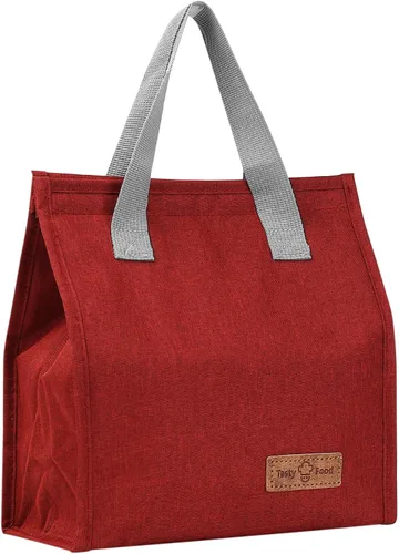 Vista 12 de Bolsa de almuerzo aislada, bolsa de lonchera, bolsa de almuerzo reutilizable, bolsa de almuerzo aislada para mujeres, hombres, trabajo, oficina