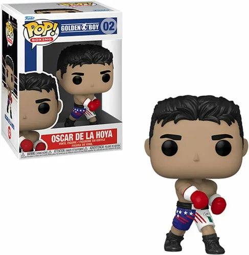 Vista 2 de Funko Boxeo - Oscar De La Hoya Pop! Figura de vinilo (incluye funda protectora compatible con caja Pop Box)