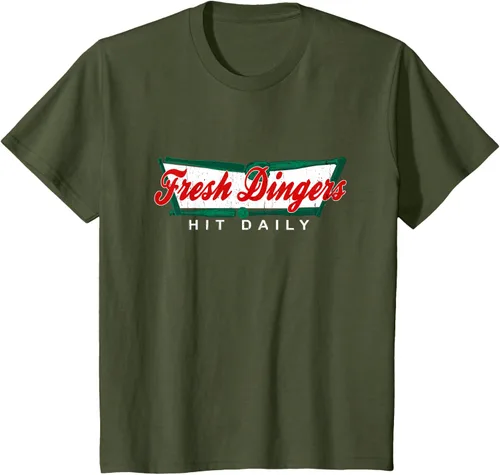 Vista 10 de Camiseta divertida de béisbol y softbol Don't Bunt Hit Fresh Dingers, Negro