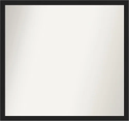 Vista 23 de Amanti Art Espejo de baño negro para sobre fregadero, 22 x 22 pulgadas, espejo de tocador cuadrado estrecho negro Avon, marco de madera casual