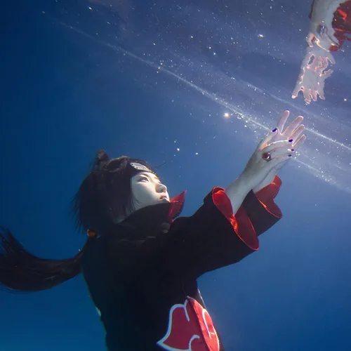 Vista 6 de Disfraz de cosplay de Uchiha Itachi para niños capa de uniforme de nube roja máscara de Obito Tobi con bata larga de Halloween