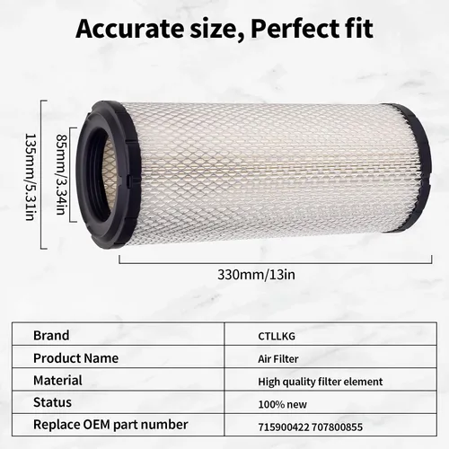 Vista 2 de 715900422 Filtro de aire de repuesto para Can-Am Maverick X3 XDS XRS 1000 900 R, Maverick X3 MAX, Max XDS XRS Turbo R RR, Maverick Sport 1000R Max