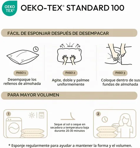 Vista 4 de Juego de 2 rellenos de almohada lumbar de plumas de 12 x 20 pulgadas, relleno de almohada decorativa para fundas, ajuste más completo con soporte