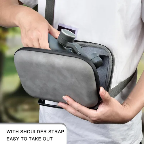 Vista 5 de ANKHOH Funda de cardán para DJI Osmo Mobile 8/7P/7, bolso de hombro de Gris