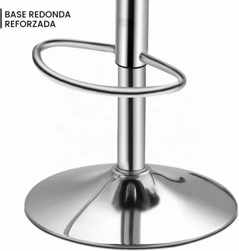 Vista 7 de MoNiBloom Taburetes de Bar Modernos de Cuero PU Ajustables Giratorios con Reposapiés y Respaldo, Taburetes de Bar de Mostrador de Cocina sin Brazos