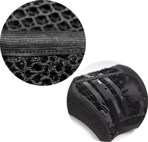 Vista 5 de Funda protectora de motocicleta de malla negra para asiento de motocicleta ITALIKA 250z 2019-2024, accesorios de cojín