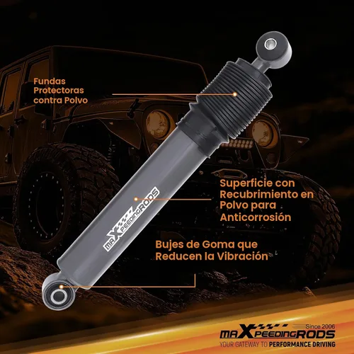 Vista 2 de maXpeedingrods Estabilizador de dirección dual para Jeep Wrangler JK JKU