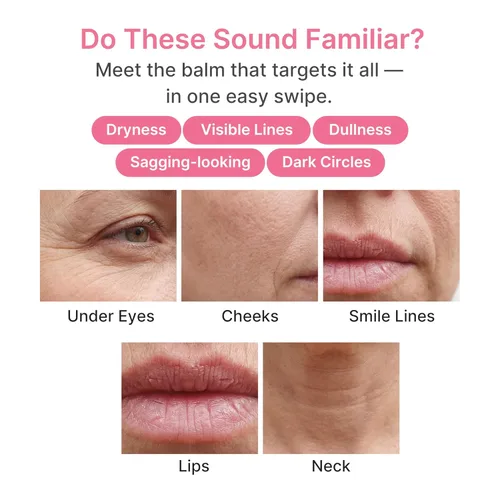 Vista 3 de medicube PDRN - Bálsamo múltiple de colágeno rosa Volufiline, PDRN, NAD, colágeno Bálsamo facial y corporal para debajo de los ojos, cuello