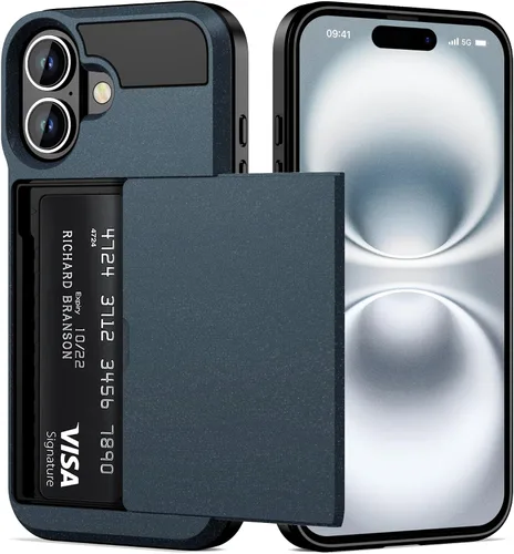 Vista 26 de Vofolen Funda para iPhone 16 con tarjetero y cartera
