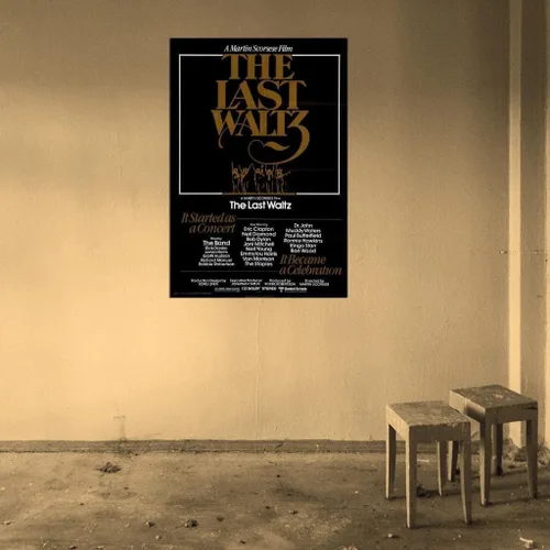 Vista 4 de Ski Town ALL-STARS 564737 The Last WALTZ Movie The Band Rick Danko Robbie Robertson - Póster decorativo para pared, 24x18