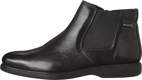 Vista 8 de Geox Botas Chelsea de caña baja para hombre, Negro