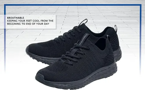 Vista 12 de Shoes For Crews Zapatillas de trabajo antideslizantes para hombre, cómodas, antideslizantes, ideales para servicio de alimentos, atención médica