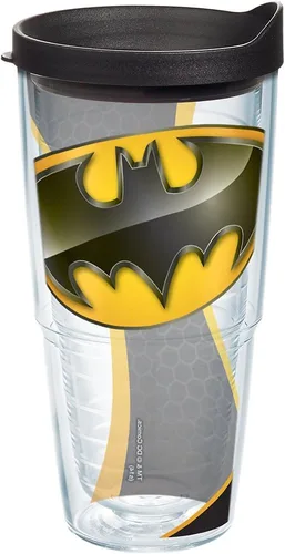 Vista 15 de DC Comics Batman Logo Vaso de 16 onzas con tapa