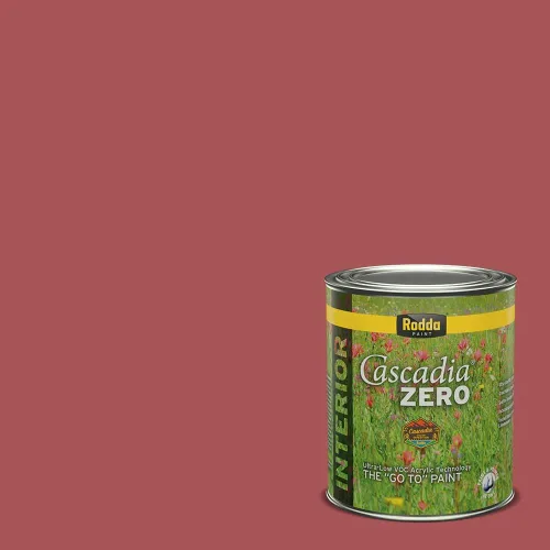 Vista 115 de Rodda Paint CASCADIA ZERO - Pintura plana e imprimación para interiores en uno, cuarto de galón, rosa Mullen
