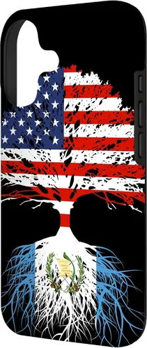 Vista 2 de Guatemala Born Family Roots Guatemalan American US Flag Gift Case for iPhone 17