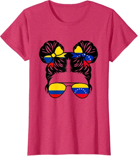 Vista 10 de Camiseta Half Colombian Half Venezolan Girl Colombia Kids Heritage, Gris