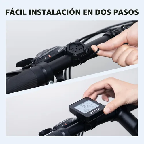 Vista 5 de CYCPLUS Computadora GPS para Bicicleta, Computadora de Ciclismo Inalámbrica con Retroiluminación Automática, Velocímetro Odómetro de Bicicleta