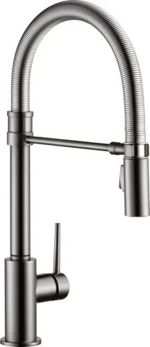 Vista 17 de Delta Faucet Trinsic Pro - Grifo de cocina de estilo comercial, grifos de cocina con rociador desplegable, grifo de fregadero de cocina, grifo