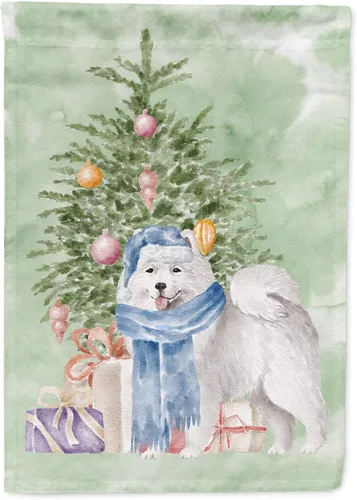 Vista 53 de Caroline's Treasures CK8213GF Bulldog Inglés #2 Regalos de Navidad y árbol de jardín Bandera de buzón Bandera decorativa para patio exterior, patio