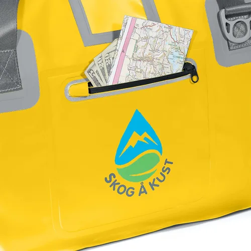 Vista 4 de Skog Å Kust DuffelSak Bolsa impermeable 40L amarillo