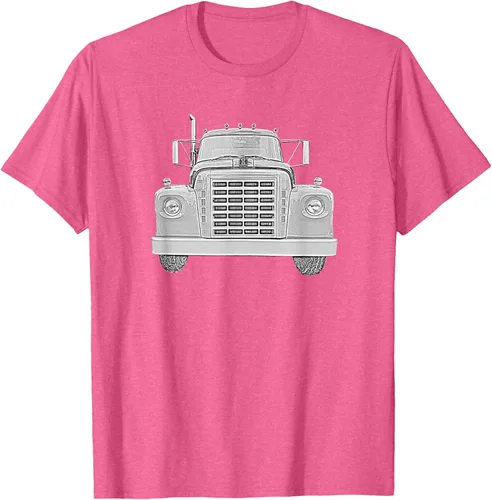 Vista 27 de Camiseta clásica de camión pesado International Harvester IH Loadstar, Negro, S