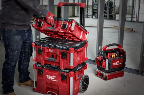 Vista 8 de Milwaukee Herramienta Eléctrica 48-22-8424 Pack out Caja de herramientas, 22", Rojo