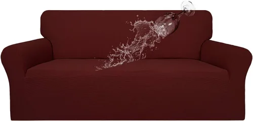 Vista 22 de Easy-Going - Funda para sofá 100% impermeable de ambos lados, funda de jacquard elástica, protector de muebles a prueba de derrames, para niños