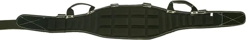 Vista 3 de Gatorback Pro-Comfort - Cinturón de soporte para espalda, color negro y costuras blancas. Cinturón de nailon Duratek 1250 con acolchado de canal