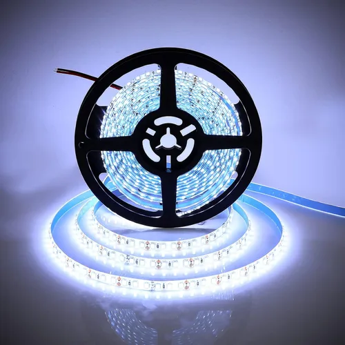 Vista 10 de Tiras de Luces LED Rojas Impermeables de 600 LEDs, SUPERNIGHT Tiras de Luces LED de 12 Voltios 16.4 Pies Iluminación de Cuerda LED para Barco