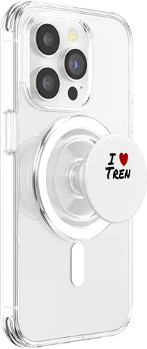 Vista 3 de I Heart (Love) Tren Bodybuilding Steroids Cycle Muscles PopSockets MagSafe PopGrip for iPhone