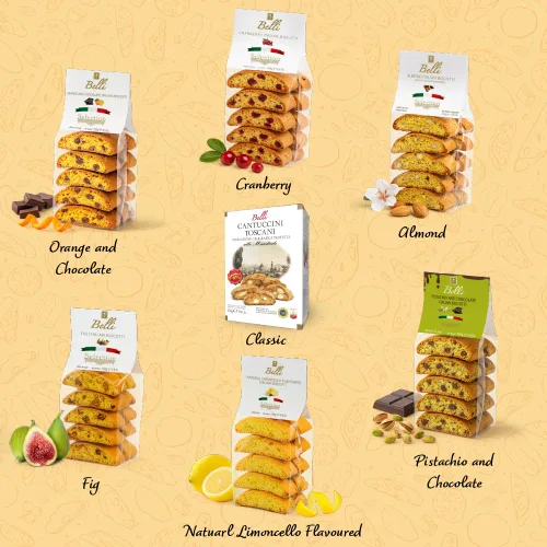 Vista 7 de Biscotti italiano de limoncello Hecho en Toscana, Italia Galletas tradicionales semi suaves Belli